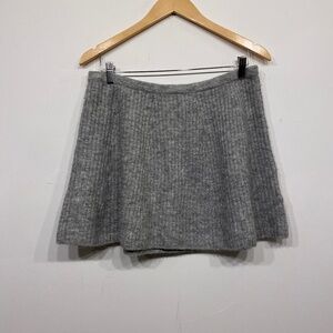 H&M Grey Knit Soft Sweater Circle Skirt